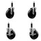 Service Caster 5'' Phenolic Wheel Swivel 1'' Expanding Stem Caster Set 2 Brakes, 4PK SCC-EX20S514-PHR-2-TLB-2-1 - alternate 1